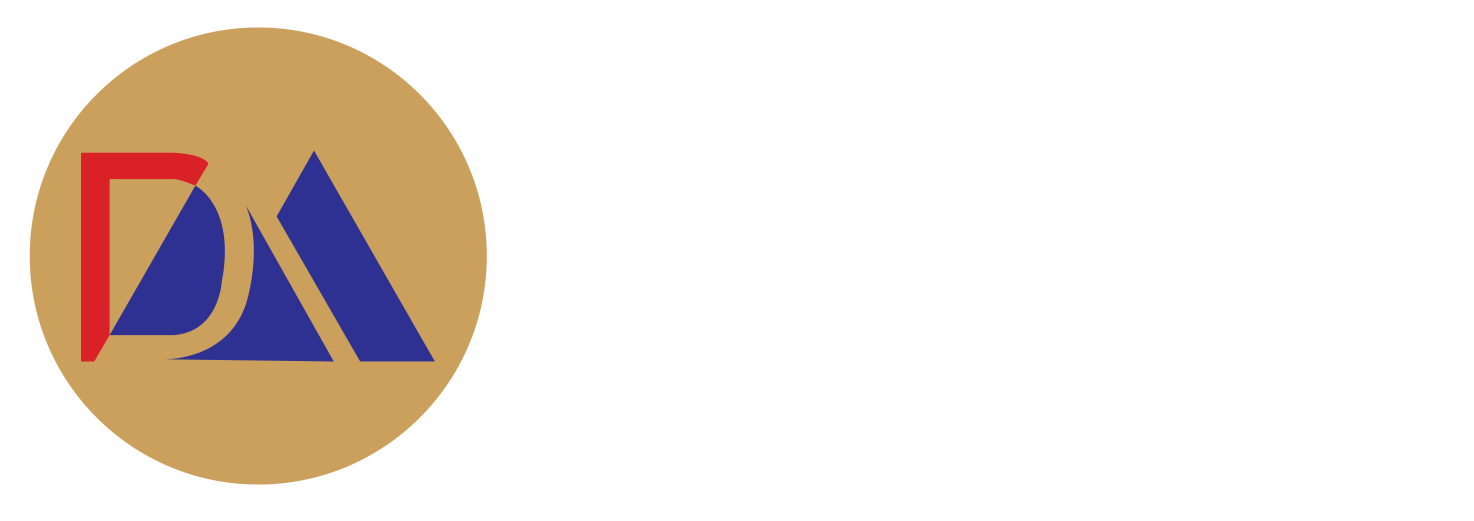 Design Matrix Logo Light Gold & White